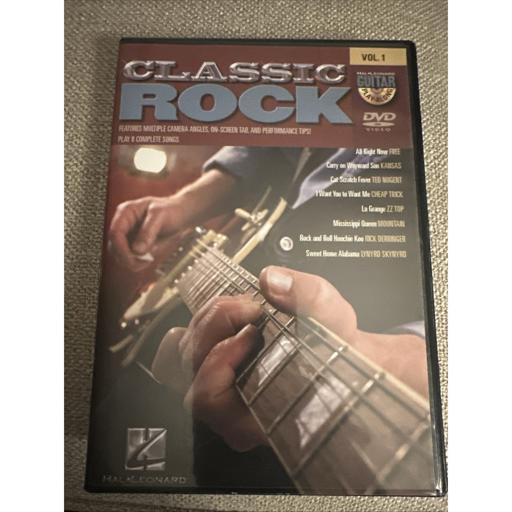 Hal Leonard Classic Rock Guitar Play-Along DVD Vol 1 Instructional 0884088020828